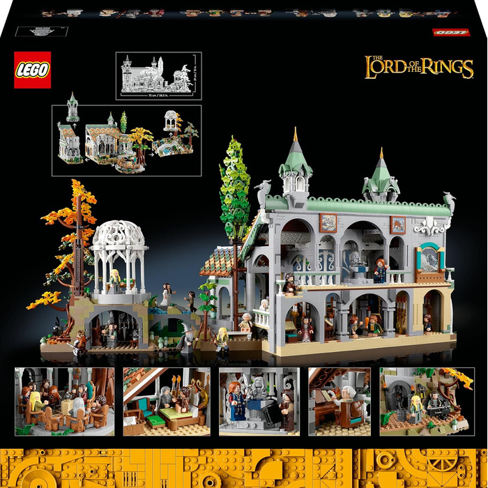 Конструктор LEGO Icons 10316, "Володар перснів: Рівенделл", 6167 деталей