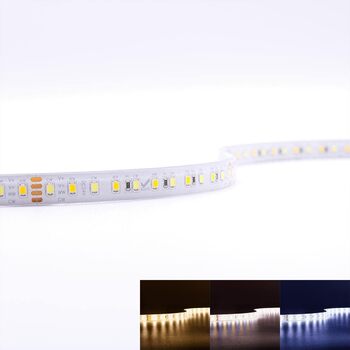 Світлодіодна стрічка CCT SMD2835 24 В 18 Вт IP65 120 LED/m 5 м Подвійна біла світлодіодна стрічка Світлодіодна стрічка Струнні світильники Світлова стрічка для внутрішнього/зовнішнього використання