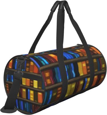 Універсальна дорожня сумка Книги на полиці - спортивна сумка для чоловіків та жінок, сумка-мішок, спортивна сумка