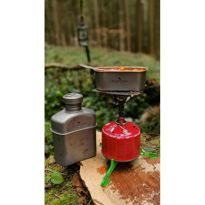 Титанова їдальня Кемпінговий посуд Кружка Військова пляшка для води Набір чашок для їдальні на відкритому повітрі Надлегкий набір