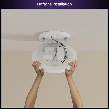 Стельовий світильник Philips Hue Datura Small, круглий, білий, діаметр 38,4 см