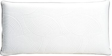 Подушка з піни з ефектом пам&39яті 40x80 см Ортопедична подушка для підтримки шиї з гелем та в&39язкопружною піною Регульована висота та ергономічна Дихаюча, ідеально підходить для болю в шиї та спині