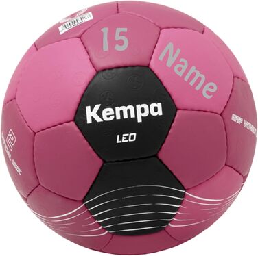 Пропозиція Kempa Sportartikelland Гандбольний м&39яч, рожевий, розмір 1, персоналізований з друкованим ім&39ям та/або номером гравця