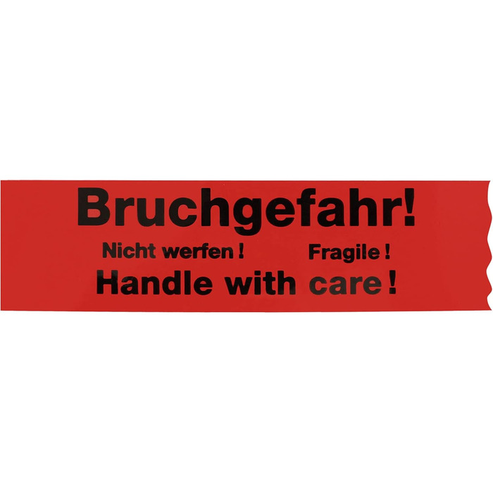 Рулонів клейкої стрічки Ризик поломки - не викидайте - Крихкий - поводьтеся обережно 2-мовна стрічка посилки, пакувальна стрічка, сигнальна стрічка, інформаційна стрічка, 12