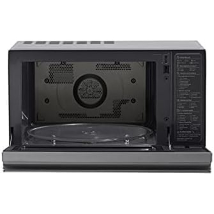 Гібридна конвекційна піч LG Electronics NeoChef MJ 3965 ACS / 4-в-1 пароварка, гриль, духовка, мікрохвильова піч, срібло
