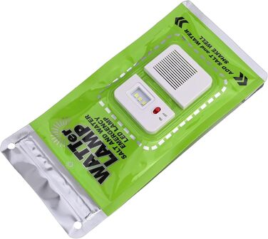 Світлодіодний ліхтар для морської води - не потребує батарейок та зарядки, яскравість 50 люмен, 140 годин роботи, для кемпінгу, надзвичайних ситуацій та використання на свіжому повітрі, 20,3 x 10,2 см, шнурок у комплекті