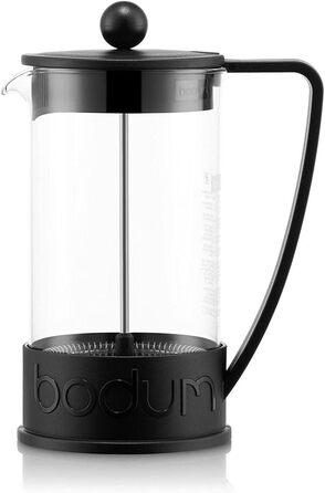 Кавоварка Bodum BRAZIL (система френч-пресу, постійний фільтр з нержавіючої сталі, 0,35 літра) чорний чорний 3 чашки