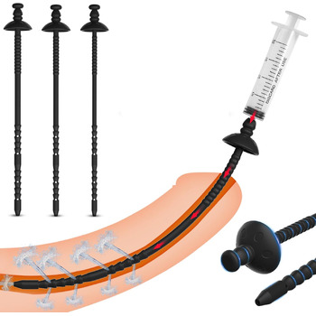 Набір уретральних дилататорів BDSMAGE, з шприцом та ерекційними кільцями, силікон, стимуляція простати, 3 шт.