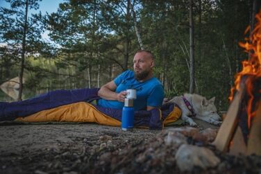 Спальний мішок Husky Enjoy на 4 сезони до -25C, теплий зимовий матуся-спальний мішок для дорослих, зимовий спальний мішок для кемпінгу, трекінгу та використання на природі 230x85