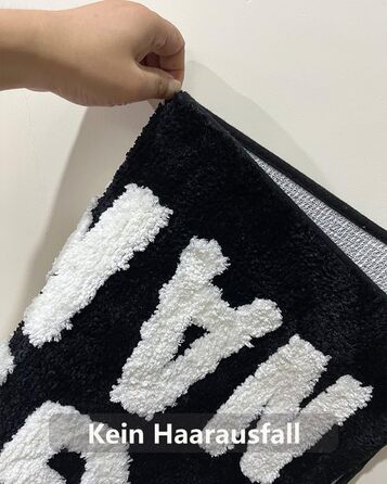 Килимок для ванної Get Naked 50x80 см, нековзний килимок для ванної, що миється, килимок для душу з мікрофібри, що вбирає вологу, м&39який килимок для ванної, чорний 50 x 80 см