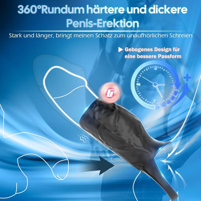 Ерекційне кільце для чоловіків з 9 режимами вібрації