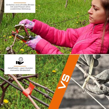 Машина для обв&39язування рослин STREND PRO Cameleon Плоскогубці для обв&39язування рослин, включаючи рулон для обв&39язування, скоби Плоскогубці для обв&39язування рослин для помідорів, винограду, виноградників, огірків Садові аксесуари, Аксесуари для ро