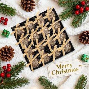 Набір різдвяних кульок блискучі 16 шт золоті Lergas