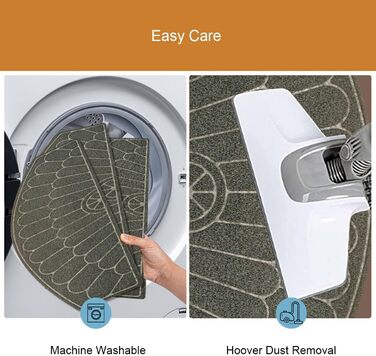 Килимових покриттів для сходів, нековзні, без клею, виготовлені з TPR, із самопоглинаючою основою, накладки на сходинки з напівкруглим візерунком, легко очищаються для гвинтових сходів, безпечні, із загнутими краями, сірі, 5