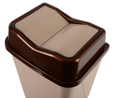 Кошик для сміття Violet House 0092 Бабочка CAPPUCHINO 30 л (7196752)