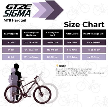 Велосипед для дітей та підлітків Goetze Sigma MTB Hardtail