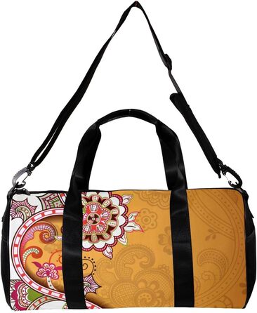 Спортивна сумка, маленька дорожня сумка, сумка для шопінгу та спорту для йоги, з абстрактним квітковим принтом (ромашки), сумка для фітнесу на відкритому повітрі, ручна поклажа