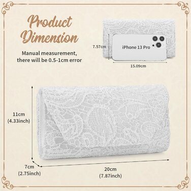 Елегантна жіноча мереживна вечірня сумка-клатч, чудова сумка-клатч, елегантна сумочка, весільна сумка через плече для весілля, вечірки, коктейлю A-білий