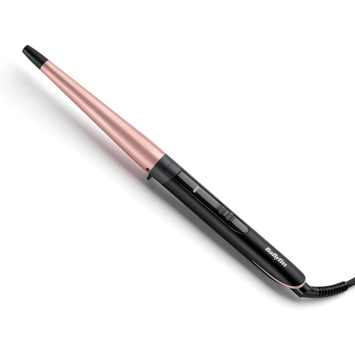 Випрямляч Babyliss Sleek Finish 230 180C - 230C з автоматичним вимкненням ST255E та конічна плойка з рожевим кварцом 13-25 мм для