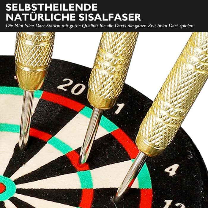Міні-док для дротиків із сизалю 10 см - Підставка для дротиків Тримач для дротиків - Офіційна міні-репліка док-станції для дротиків - Зберігайте свої дротики будь-де 10 см 1