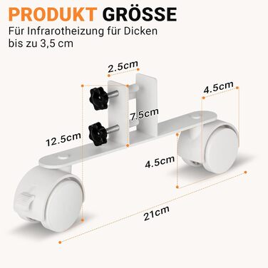 Універсальні підставки для інфрачервоних обігрівачів, підставка для інфрачервоного обігрівача для електричної нагрівальної панелі, стійка підставка, підходить для різних марок та моделей з електричним обігрівом, 4