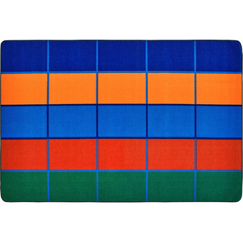 Килимки для дітей 72,91 вартість кольорових блоків квадратний дитячий килимок розмір 6 x 9 6 x 9', 6 x 9', різнокольоровий