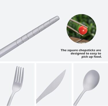 Набір титанових столових приборів для кемпінгу, вулиці з довгою ручкою, ложка, виделка, ніж, універсальний металевий посуд, щоденне використання, дорожнє начиння Ti1055T Ti1055t Набір ложок, виделок та ножів