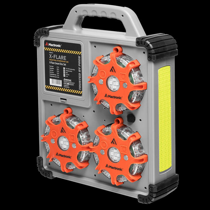 Комплект ліхтарів професійних Mactronic X-Flare (30 Lm) Red/Blue/Amber Recharg 12/220V (PSD0112)