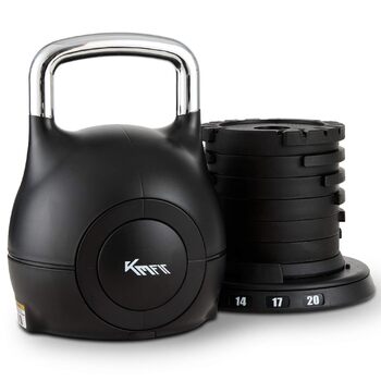 Регульована гиря KM-Fit 2-20 кг, 7 рівнів навантаження для домашнього тренажерного залу