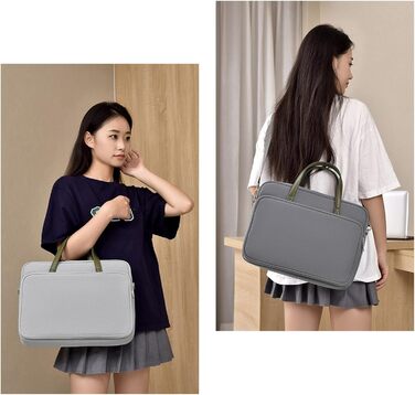 Чохол для ноутбука з плечовим ременем для ноутбуків діагоналлю 40,6 см (16 дюймів), містка ділова сумка для подорожей та поїздок н