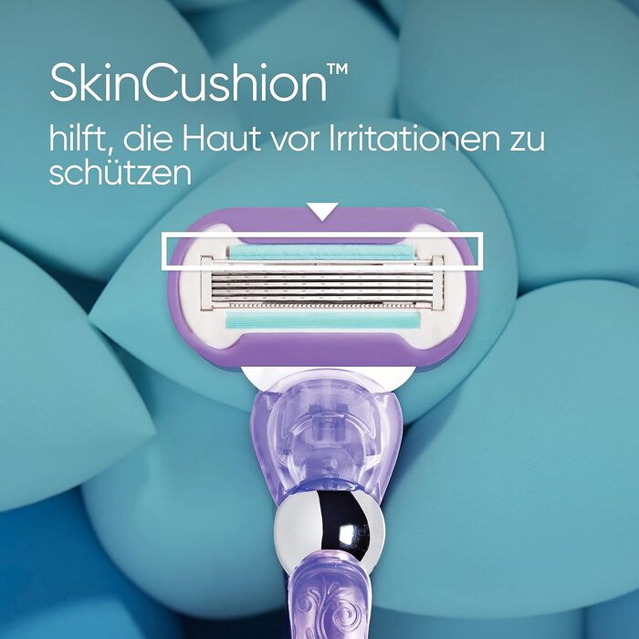 Бритва Gillette Venus Deluxe Smooth Swirl жіноча зі зволожувачами для захисту шкіри, жіноча бритва 3 леза бритви 3 леза