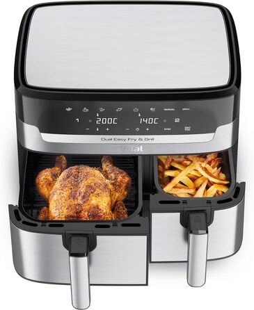 Подвійна фритюрниця Tefal EY905D Easy Fry&Grill 8,3 л 2700 Вт Функція гриля