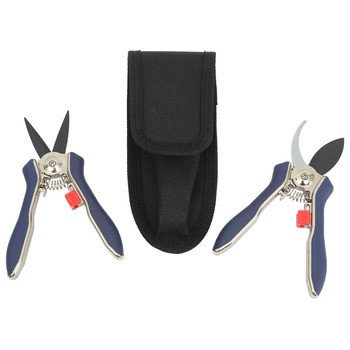 Садові ножиці Spear & Jackson з футляром, набір з 2 шт. , сіро-чорні, 15 x 4,8 x 2 см, 56516. Набір садових ножиць 15x4,8x2 см з 2 предметів у футлярі