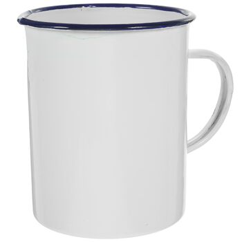 Емальований мірний стаканчик Garneck Vintage Water Cup Camping Cup із сільським дизайном для кави, чаю та гарячих напоїв, безпечний для миття в посудомийній машині та довговічний