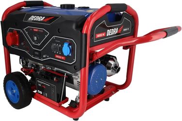 Генератор DEDRA, максимальна потужність 8,3 кВт (8000 Вт), двигун 459 см з мідною обмоткою, 1 x 400 В, 1 x 230 В. Аварійне джерело живлення для будинків, садів, кемпінгів або інших застосувань. 8,0 кВт