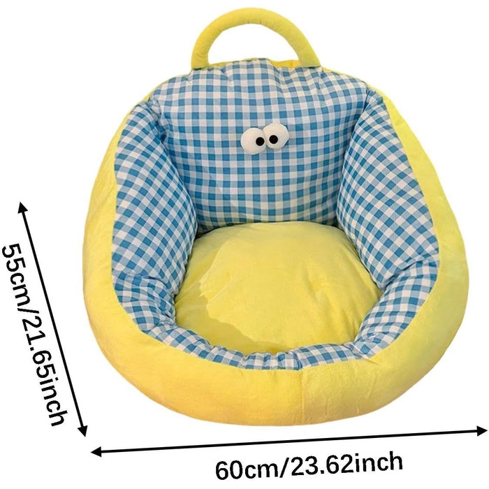 Дитячий диван зі спинкою, зручний диван, крісло татамі для вітальні, дитячої кімнати, кабінету, синій, L Синій Великий