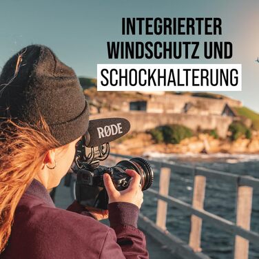 �DE VideoMic Pro Преміальний рушничний мікрофон на камеру з фільтром високих частот, високочастотним посиленням, подушечкою, захис