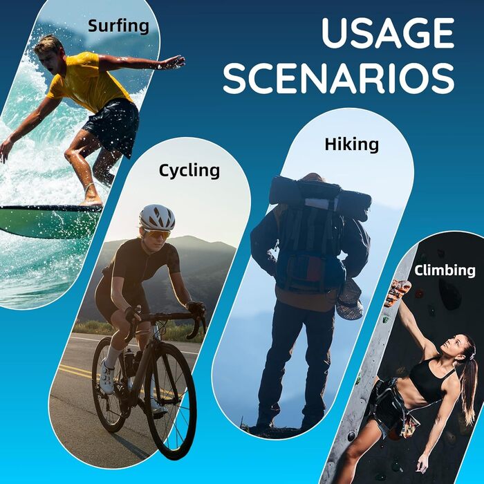 Підводна камера Maxmango D50 8K та 33FT, 2,8-дюймовий подвійний екран, водонепроникна, пило-, ударостійка цифрова камера з акумулятором 2500 мАг та 64 ГБ пам&39яті, 18 шт. для підводного плавання, плавання та відпочинку, помаранчева 33FT