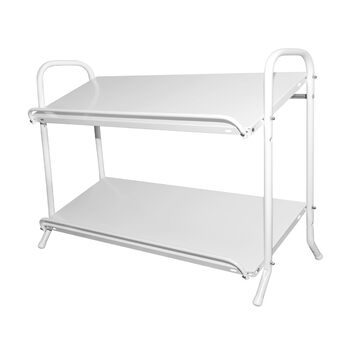 Стелаж для напоїв SCHULTE Regalwelt до 6 ящиків, 74,5x95x40 см (ВxШxГ), вантажопідйомність на полицю приблизно 60 кг, білий, стелаж для напоїв, стелаж для пивних ящиків, стелаж для пляшок, стелаж для води