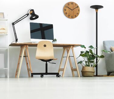 Стеля-торшер Unilux Baly Bamboo LED з функцією димування, чорний бамбук