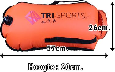 Плавальний буй Tri-Sports для плавання у відкритій воді, помаранчевий