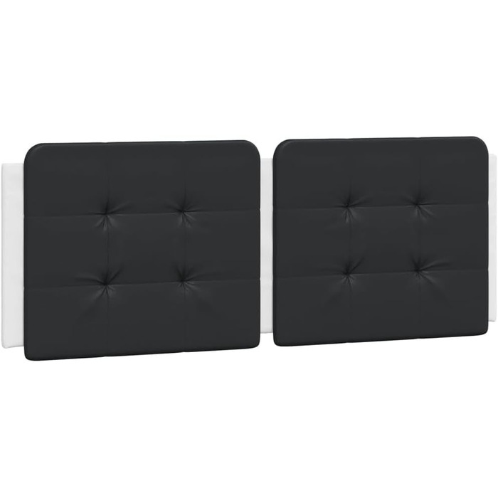 Каркас ліжка vidaXL, Ліжко зі світлодіодним підсвічуванням без матраца, узголів&39я Zadar, каркас ліжка з фанерними ламелями, двоспальне ліжко для спальні, білий чорний 120x200 см