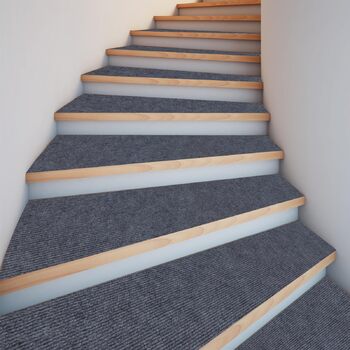 Килимок для сходів 25 x 72 см, приємний на дотик м&39який ворс, самоклеючий та протиковзкий, можна різати, багаторазовий, 5 самоклеючих килимків для сходів, протиковзкий захист сходів для дітей та людей похилого віку, C