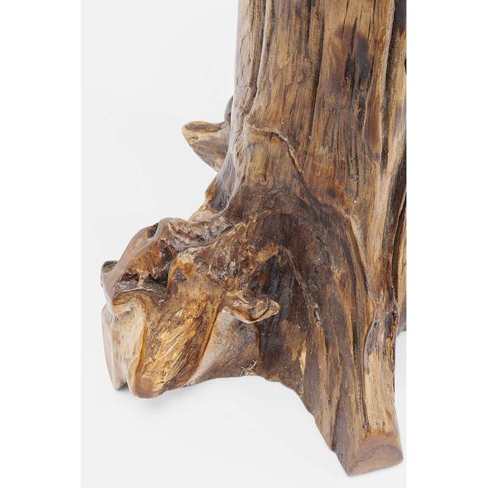 Журнальний столик Kare Design Tree Klein Nature, коричневий, масив тика, стіл для вітальні, журнальний столик, 50x40x40 см (В/Ш/Г)
