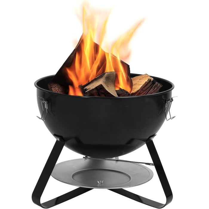 В 1 Димна бочка діаметром 47 см Гриль-бочка, вугільний гриль, вогнище Коптильня з термометром Садовий гриль, гриль-коптильня, піч-коптильня, барбекю, багатофункціональний гриль, круглий гриль, 3