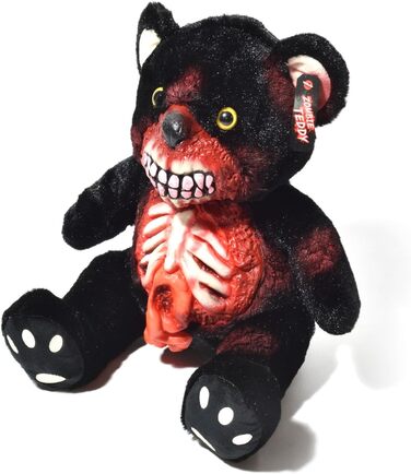 М'яка іграшка Zombie Teddy XXL, 30 см, чорний