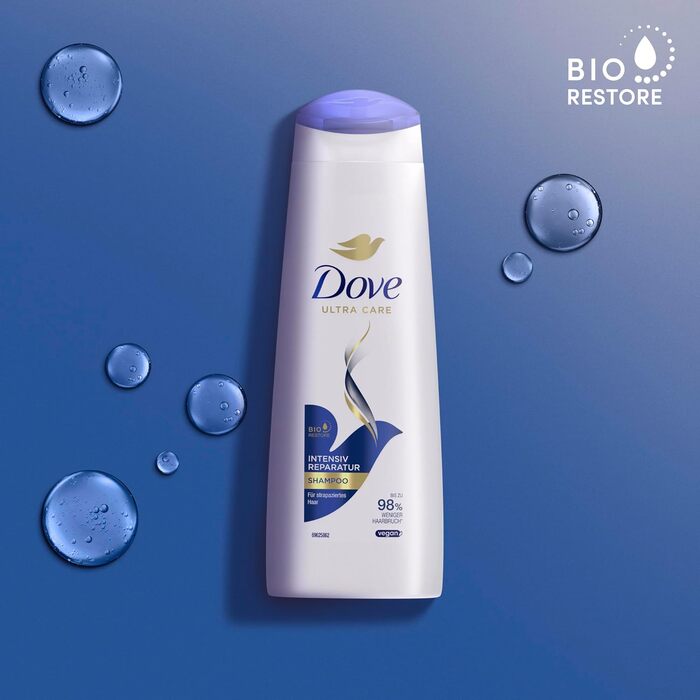 Шампунь Dove Intensive Repair для пошкодженого волосся з інтелектуальною системою відновлення 250 мл 6 шт. , Відновлювальний без запаху (6 x 250 мл)
