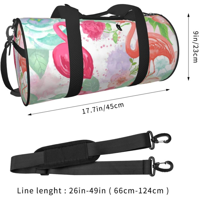 Дорожня сумка-циліндр з квітковим візерунком, спортивна сумка для чоловіків та жінок, сумка-мішок, спортивна сумка
