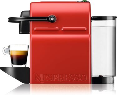 Капсульна машина Nespresso Inissia XN1005 від Krups Готовий до роботи дуже швидко Автоматичне відключення Вишня Червона Червона (Рубін)