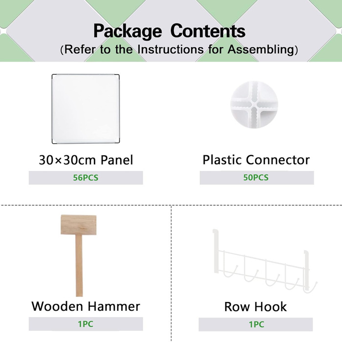 Кубоподібна полиця для зберігання, 16 кубічних полиць, шафа, модульна пластикова полиця своїми руками, ідеально підходить для спальні, вітальні, офісу, 122 см Д x 31 см Ш x 122 см В, молочно-білий, UPCS16M 16 кубів
